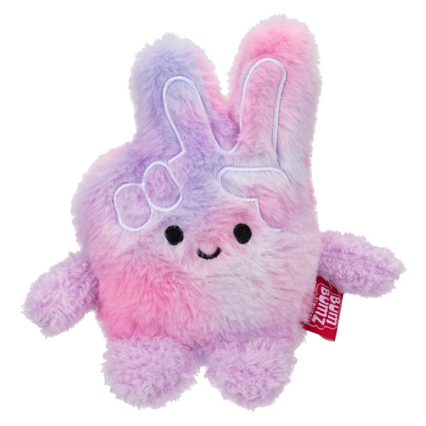 RBBZ00380-RBBZ-GroovyBumz-PeaceSignFingersPetra-4.5inchPlush-OP-Front-lpr