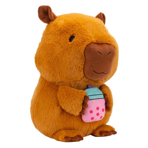 RBCR00901-KellyToy-RBCR-14InchPlush-CapybarawBoba-SIOC-FEP-OP-3QTRR-lpr