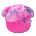 SQCR0555614.00NASQK-Squishmallows-14InchLargePlush-Woxie-MagentaBigfootWMulticoloredHair-OP-Back_lpr