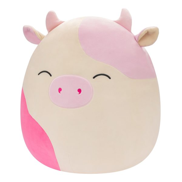 SQCR05567SQK-Squishmallows-20InchJumboPlush-Caedyn-PinkSpottedCowWClosedEyes-OP-3QTRL-lpr