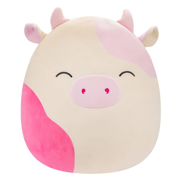 SQCR05567SQK-Squishmallows-20InchJumboPlush-Caedyn-PinkSpottedCowWClosedEyes-OP-Front-lpr