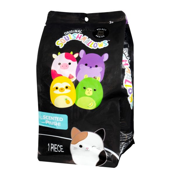 SQCR06401-Sqiuhsmallows-8inScented-LittlePlush-SelectSeries-LimeCapybara-IP-Bag-3QrtL-lpr