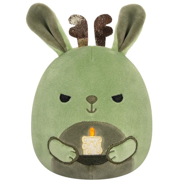 SQCR06411SQK-LittlePlush_Squishmallows_GreenJackalopeHoldingCandle_SELECTSERIES_-OP-Front_lpr