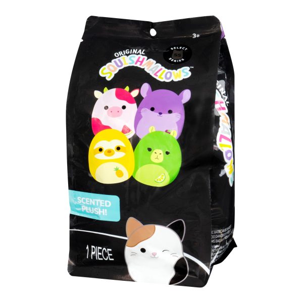 SQCR06531-Sqiuhsmallows-8inScented-LittlePlush-SelectSeries-WatermelonCow-IP-Bag-3QrtL-lpr