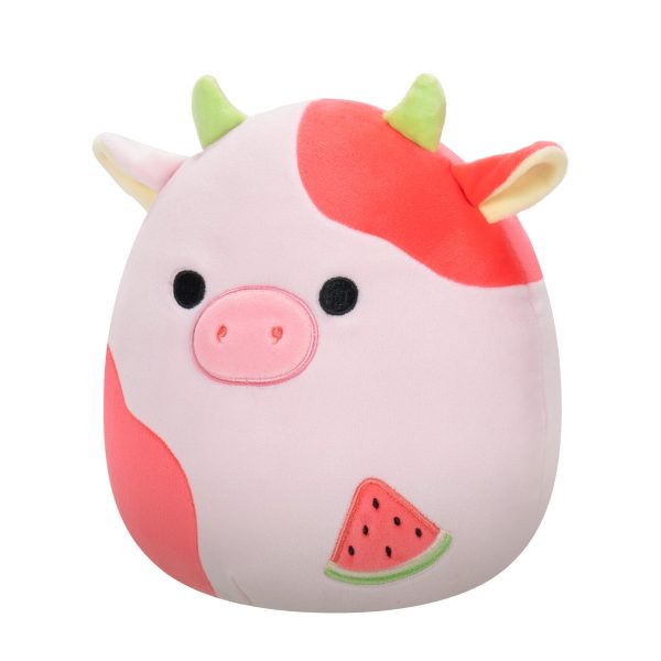 SQCR06531-Sqiuhsmallows-8inScented-LittlePlush-SelectSeries-WatermelonCow-OP-3QrtL-lpr