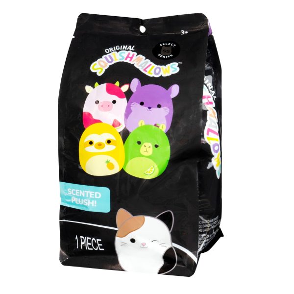 SQCR06532-Sqiuhsmallows-8inScented-LittlePlush-SelectSeries-PineappleSloth-IP-Bag-3QrtL-lpr